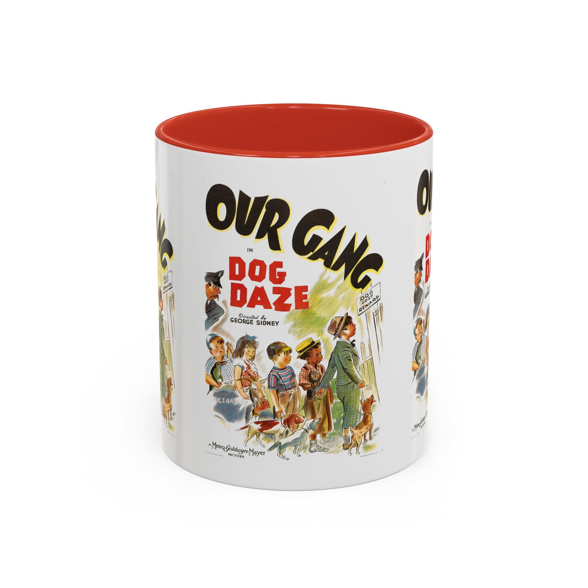 Cult Classic Movie Poster Art Accent Coffee Mug (11, 15oz) - Our Gang Dog Daze 1939 - Mug