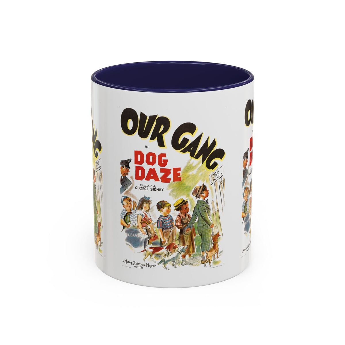 Cult Classic Movie Poster Art Accent Coffee Mug (11, 15oz) - Our Gang Dog Daze 1939 - Mug