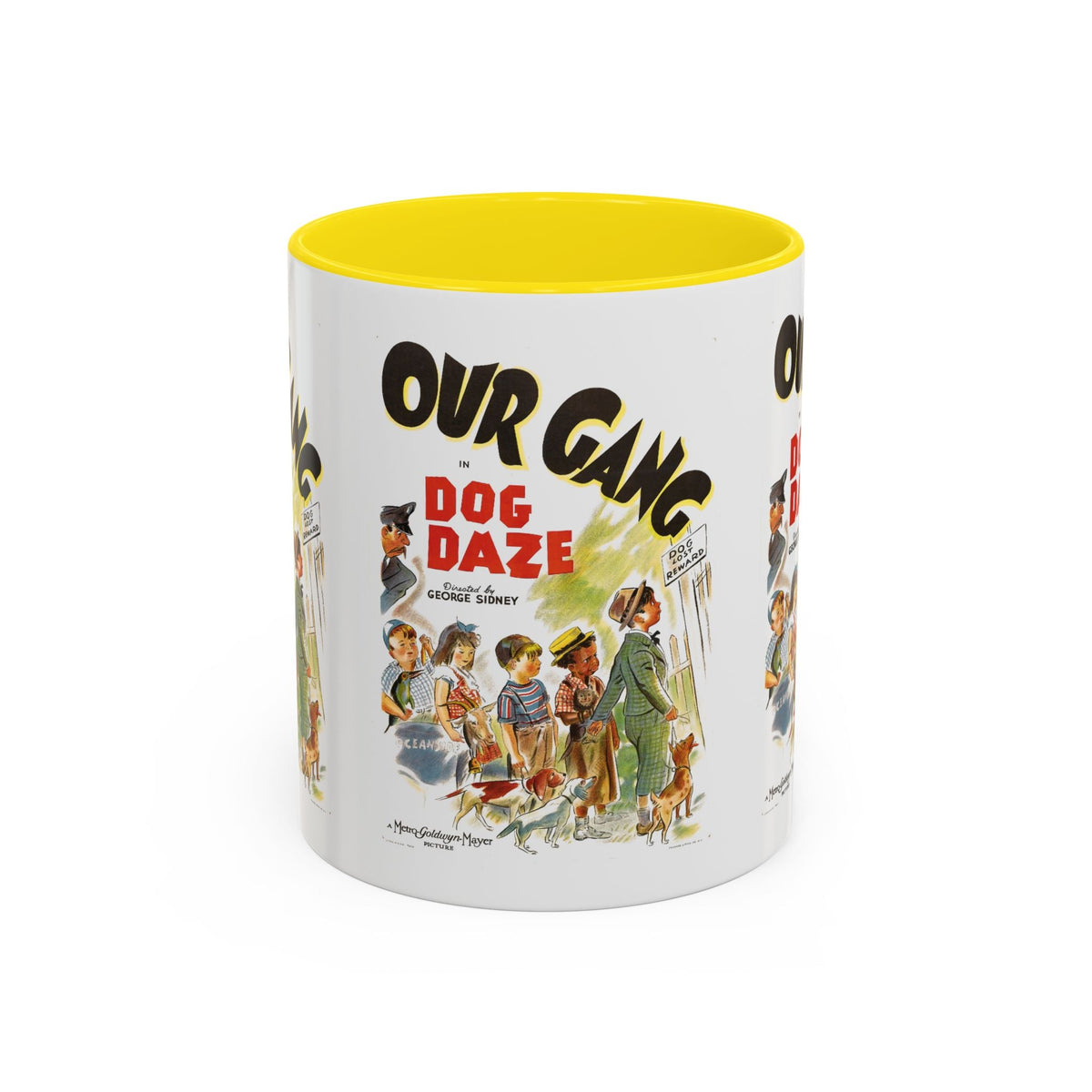 Cult Classic Movie Poster Art Accent Coffee Mug (11, 15oz) - Our Gang Dog Daze 1939 - Mug