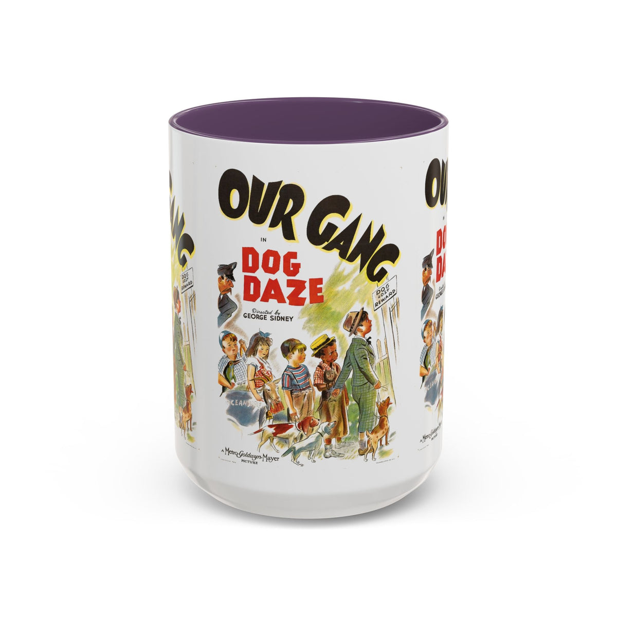 Cult Classic Movie Poster Art Accent Coffee Mug (11, 15oz) - Our Gang Dog Daze 1939 - Mug