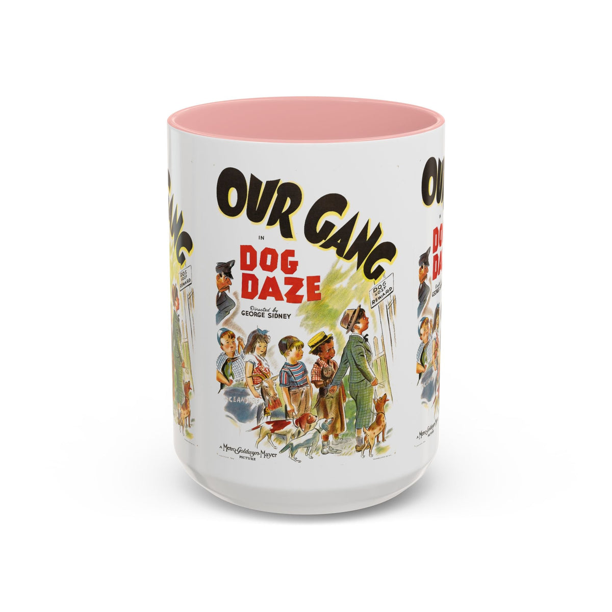 Cult Classic Movie Poster Art Accent Coffee Mug (11, 15oz) - Our Gang Dog Daze 1939 - Mug