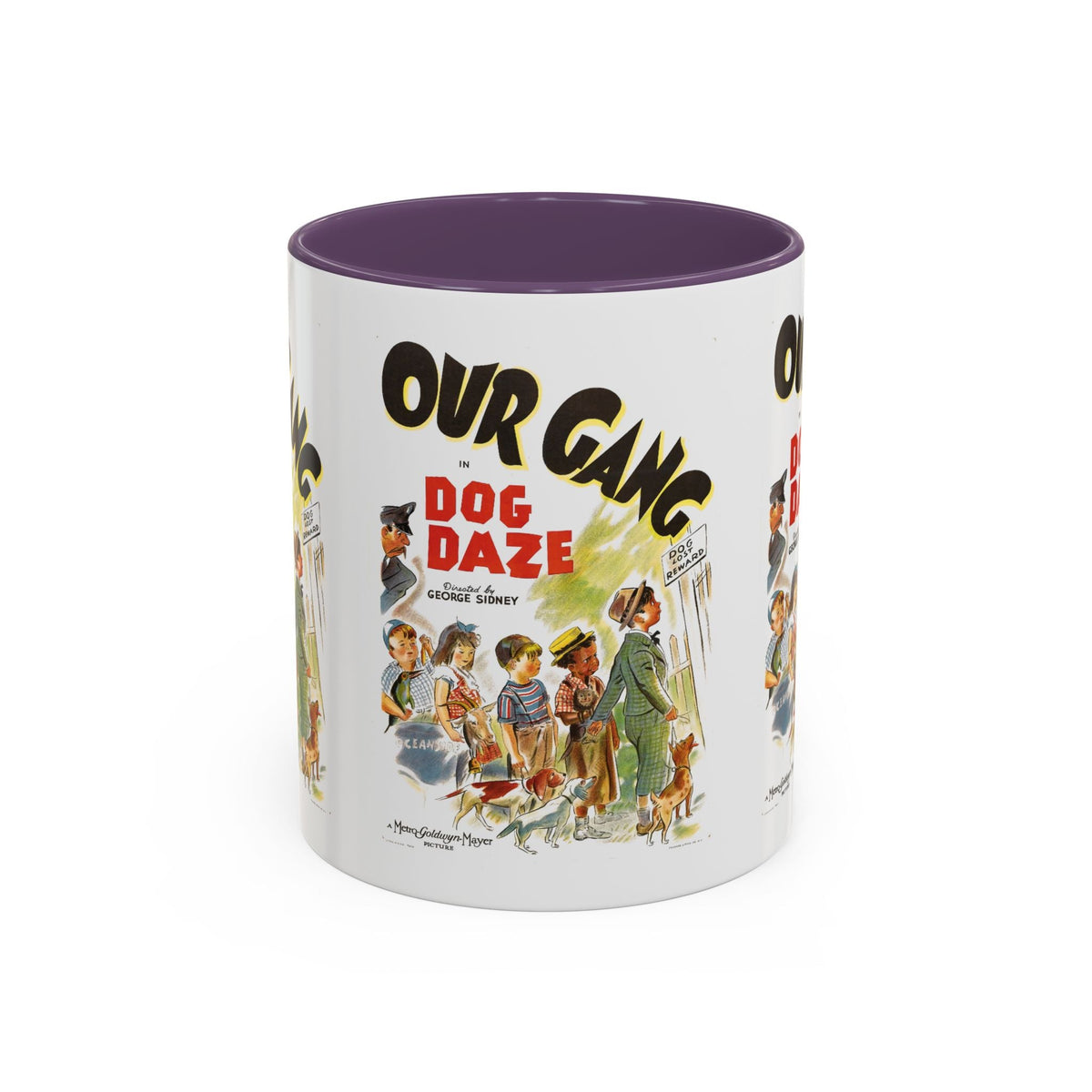 Cult Classic Movie Poster Art Accent Coffee Mug (11, 15oz) - Our Gang Dog Daze 1939 - Mug