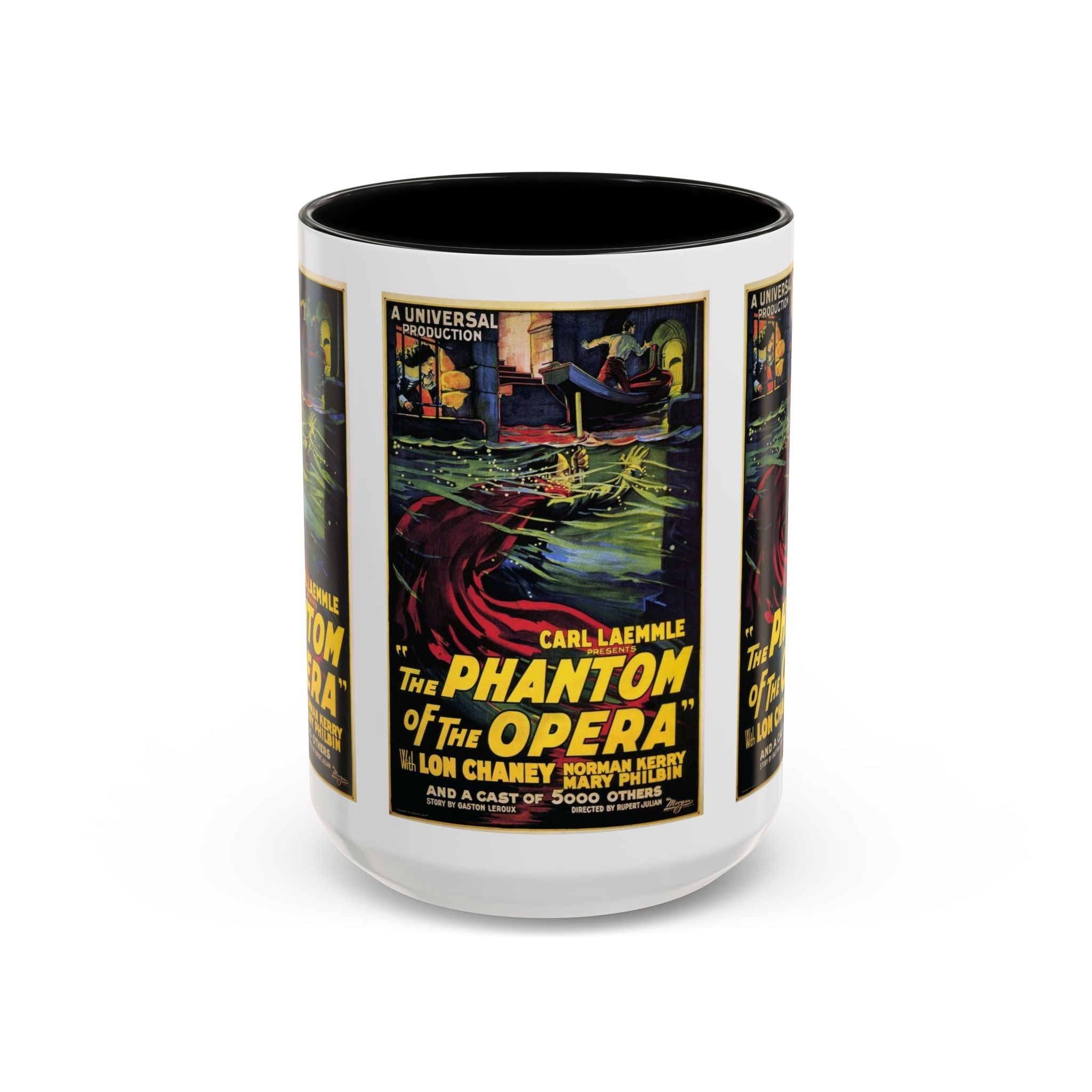 Cult Classic Movie Poster Art Accent Coffee Mug (11, 15oz) - Phantom Of The Opera 1925 - POPvault