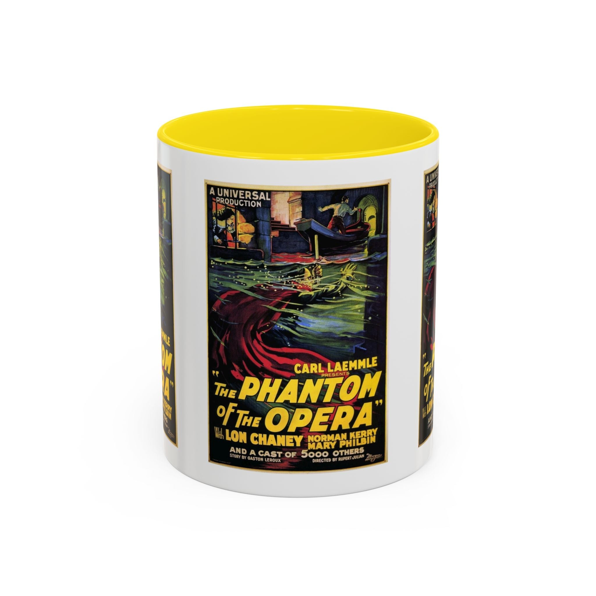 Cult Classic Movie Poster Art Accent Coffee Mug (11, 15oz) - Phantom Of The Opera 1925 - POPvault