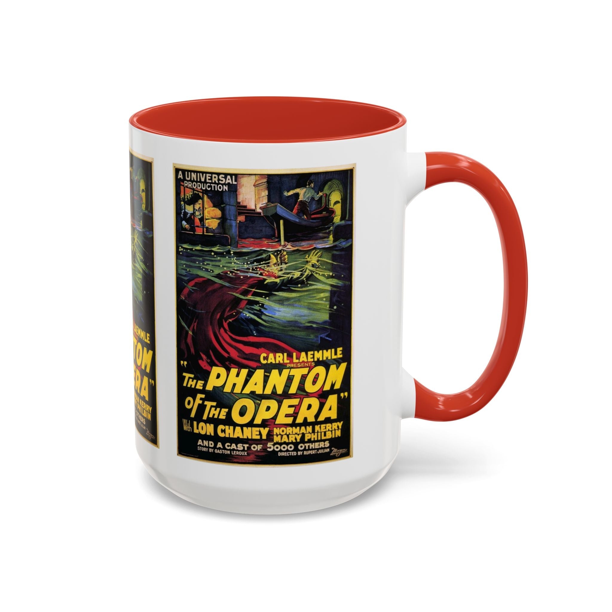 Cult Classic Movie Poster Art Accent Coffee Mug (11, 15oz) - Phantom Of The Opera 1925 - POPvault