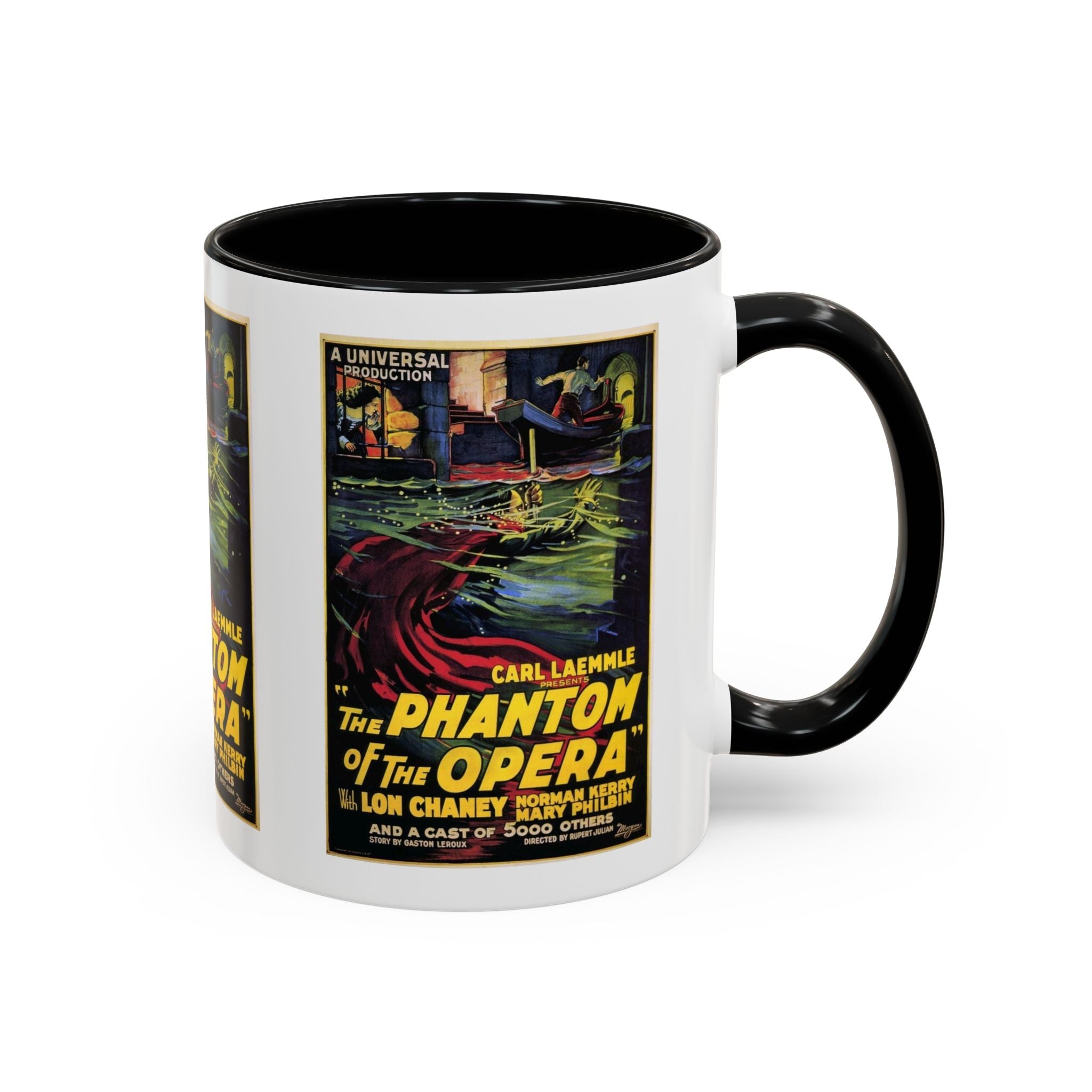 Cult Classic Movie Poster Art Accent Coffee Mug (11, 15oz) - Phantom Of The Opera 1925 - POPvault