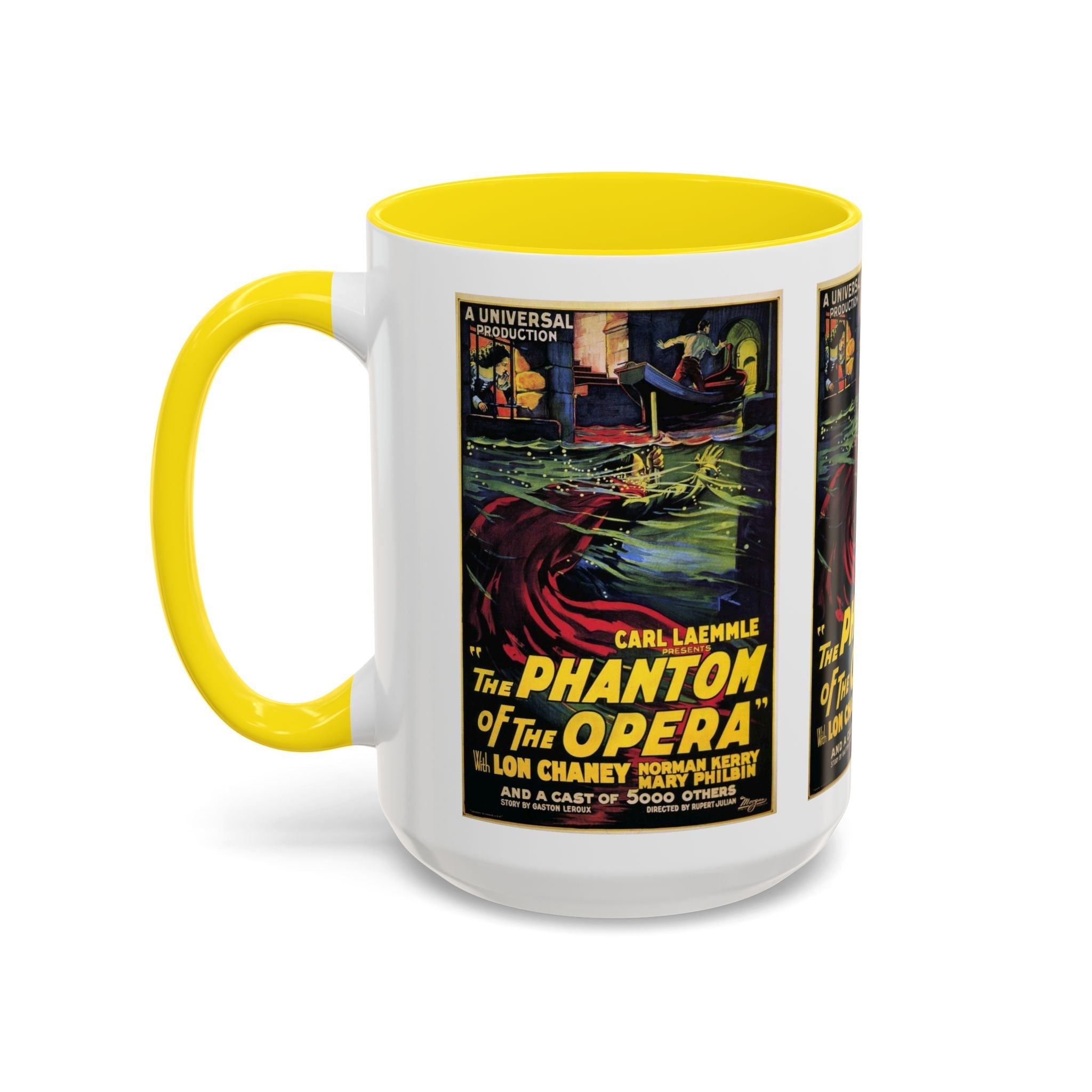 Cult Classic Movie Poster Art Accent Coffee Mug (11, 15oz) - Phantom Of The Opera 1925 - POPvault