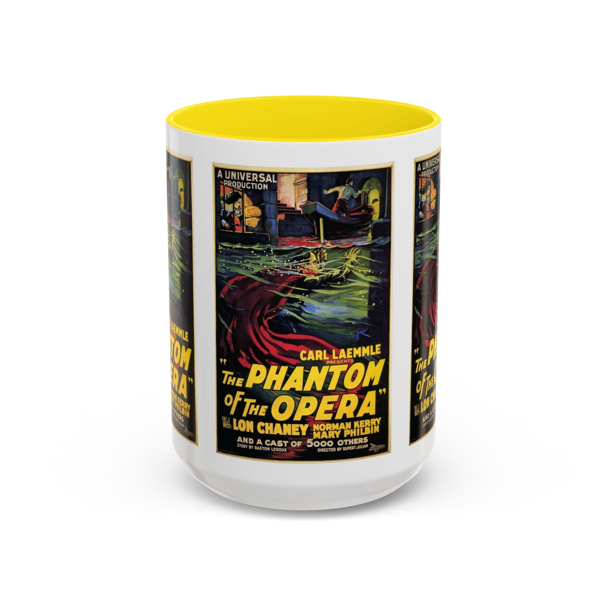 Cult Classic Movie Poster Art Accent Coffee Mug (11, 15oz) - Phantom Of The Opera 1925 - POPvault