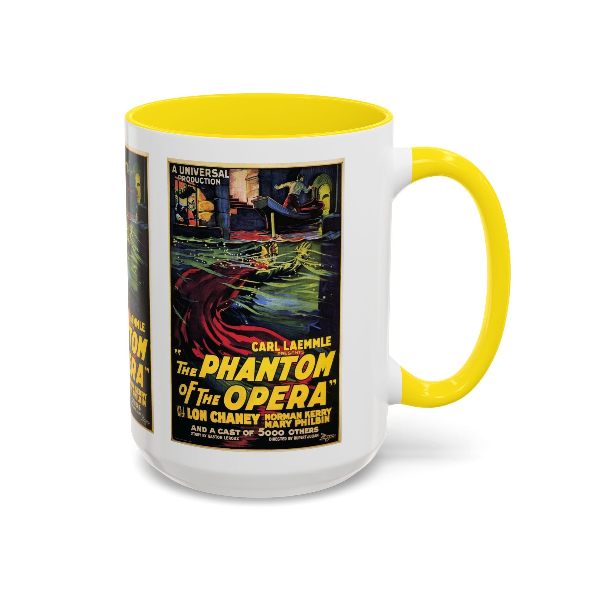 Cult Classic Movie Poster Art Accent Coffee Mug (11, 15oz) - Phantom Of The Opera 1925 - POPvault