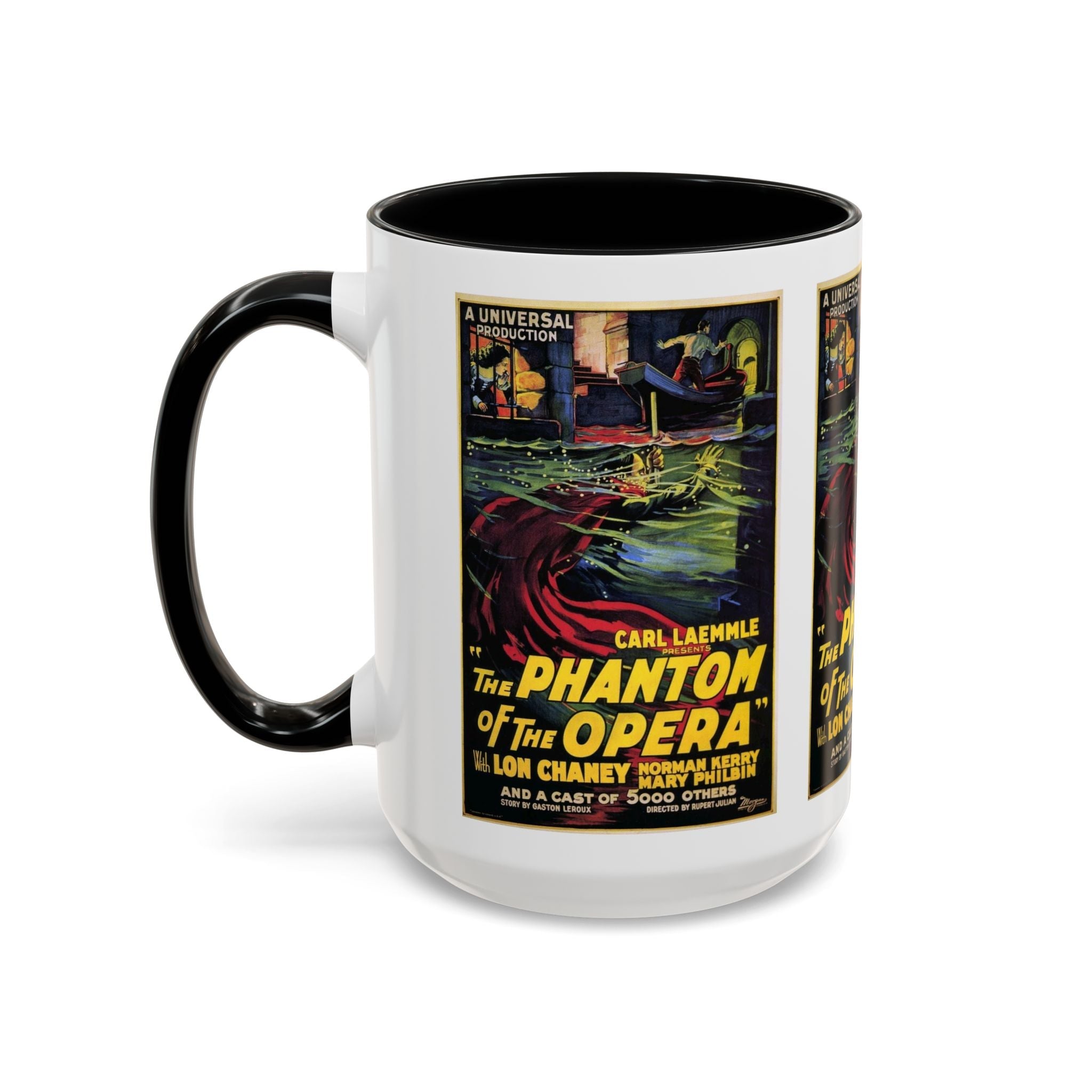 Cult Classic Movie Poster Art Accent Coffee Mug (11, 15oz) - Phantom Of The Opera 1925 - POPvault