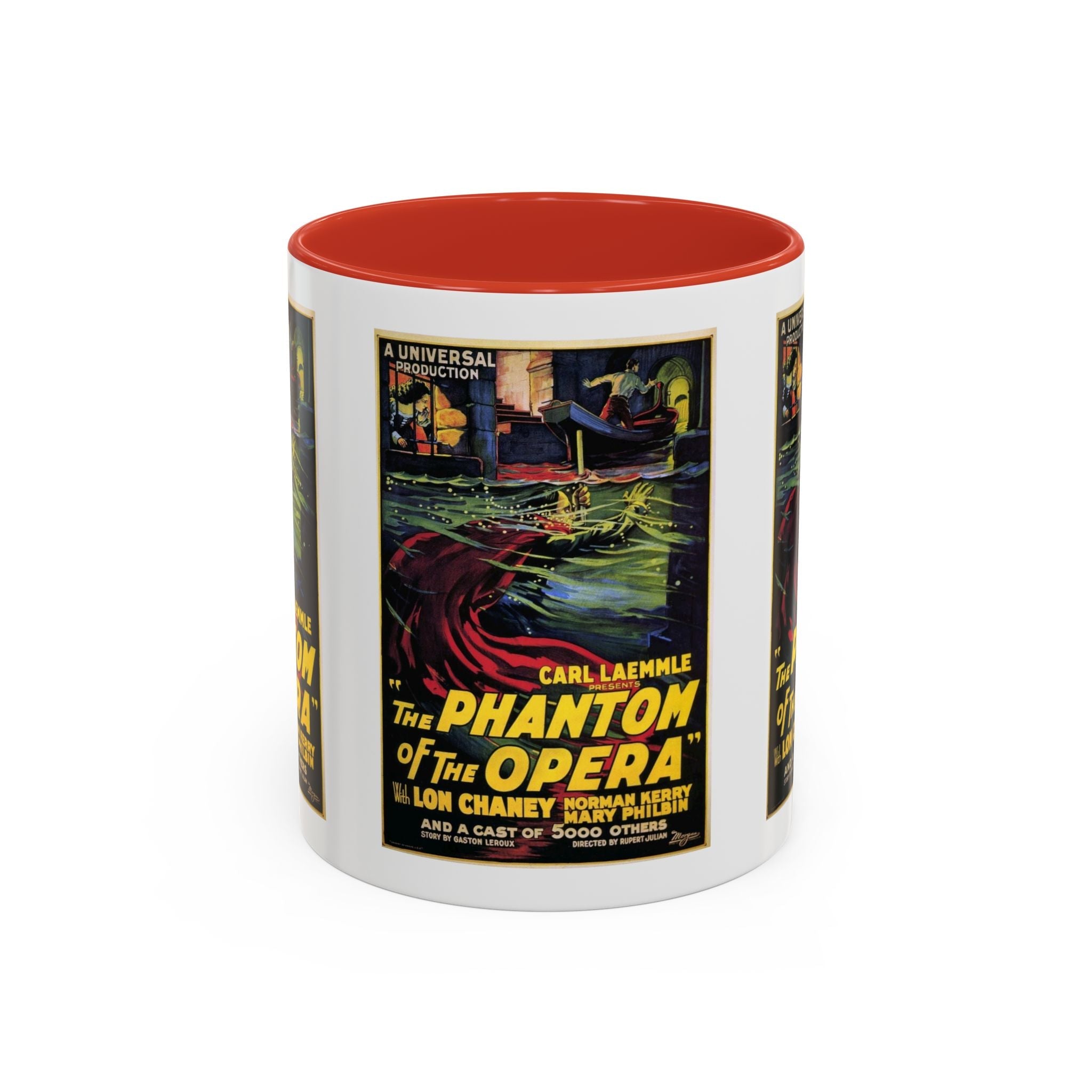 Cult Classic Movie Poster Art Accent Coffee Mug (11, 15oz) - Phantom Of The Opera 1925 - POPvault