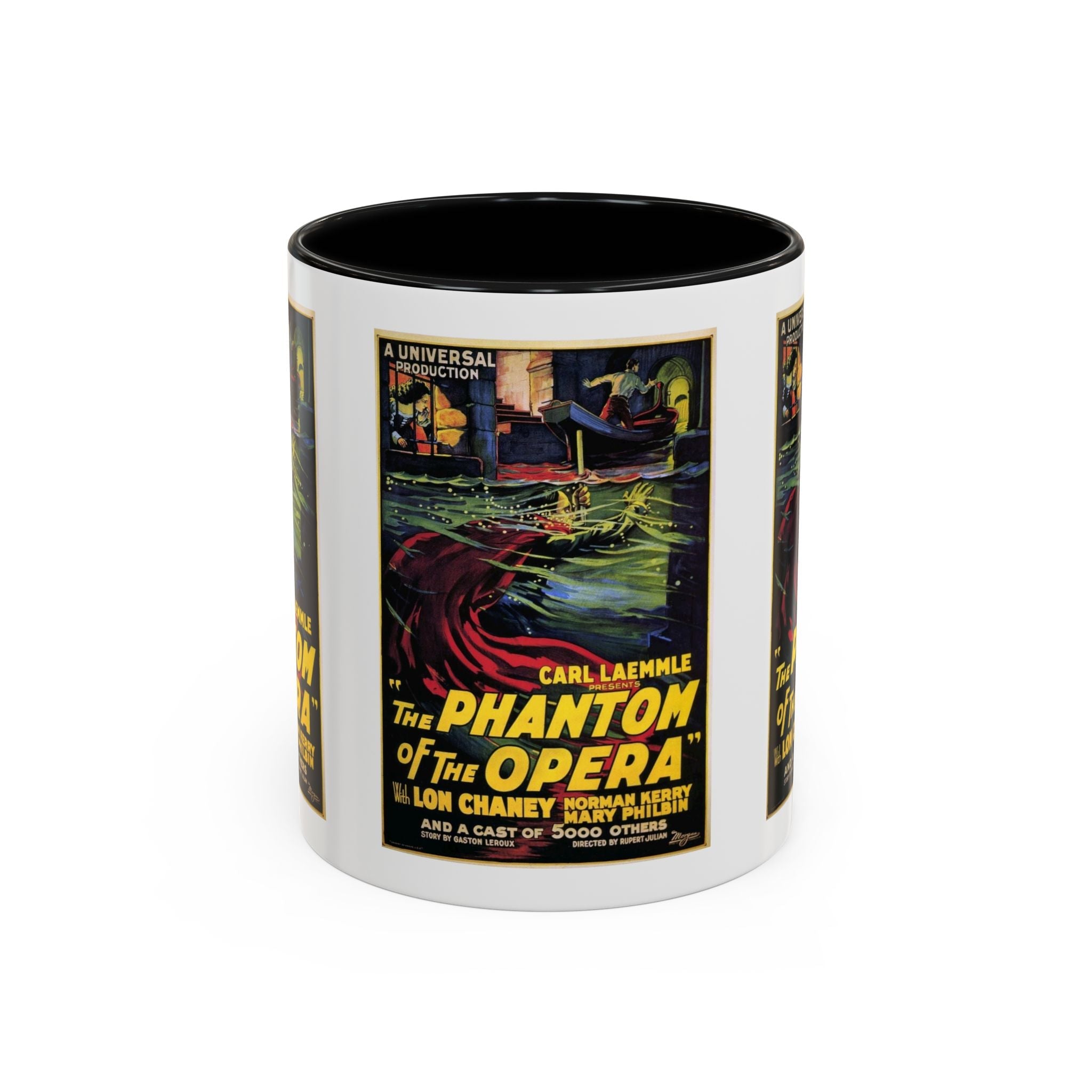 Cult Classic Movie Poster Art Accent Coffee Mug (11, 15oz) - Phantom Of The Opera 1925 - POPvault
