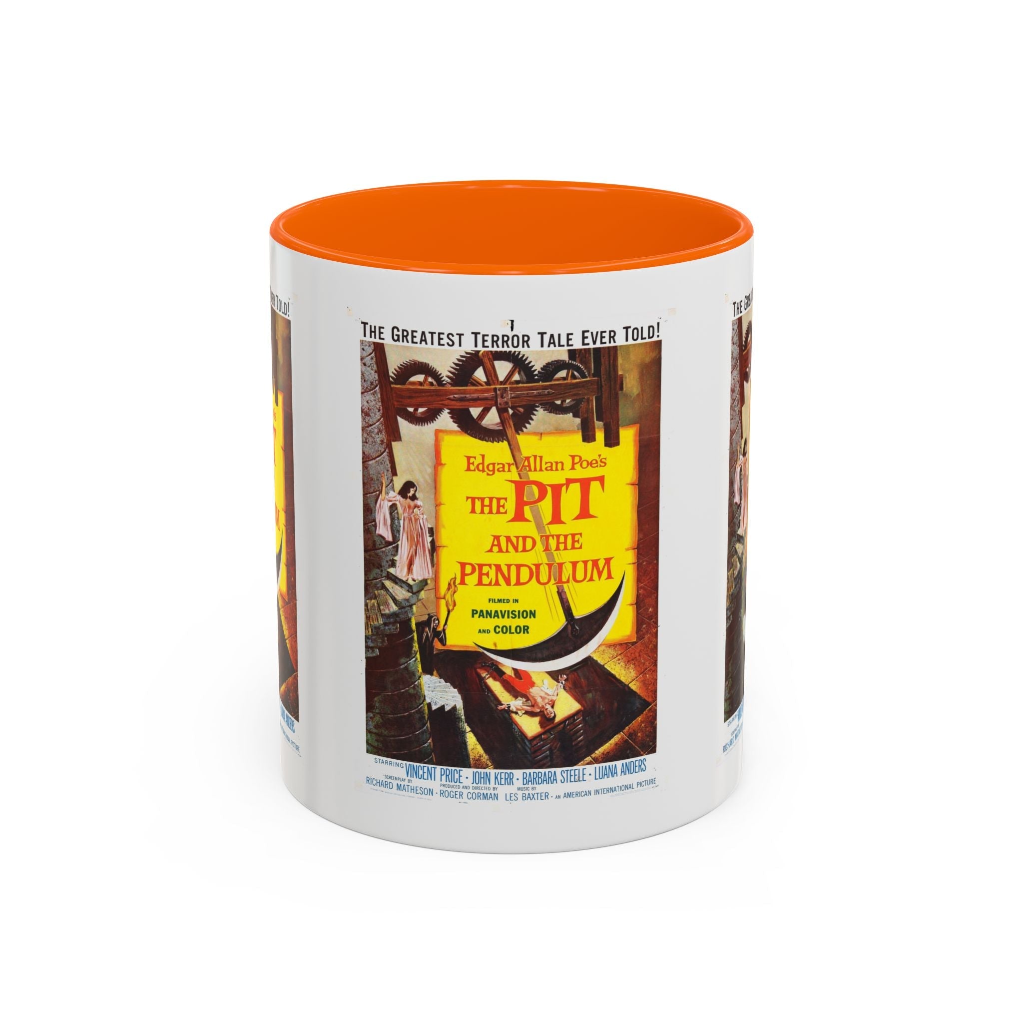 Cult Classic Movie Poster Art Accent Coffee Mug (11, 15oz) - Pit And The Pendulum 1961 - POPvault