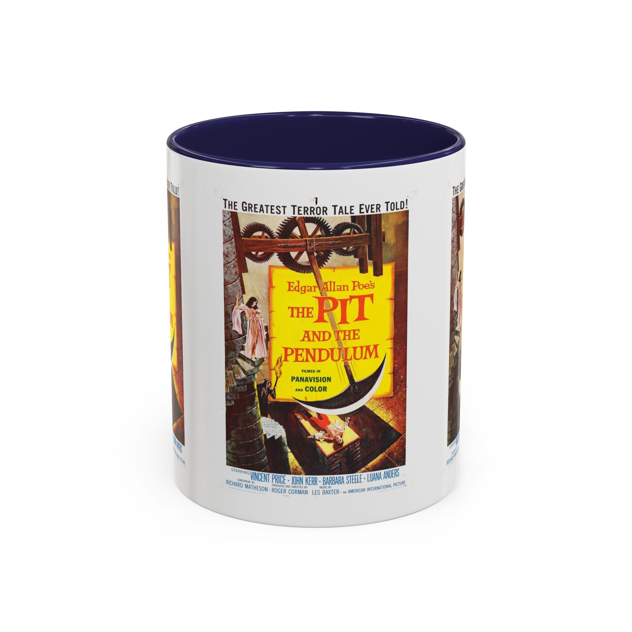 Cult Classic Movie Poster Art Accent Coffee Mug (11, 15oz) - Pit And The Pendulum 1961 - POPvault