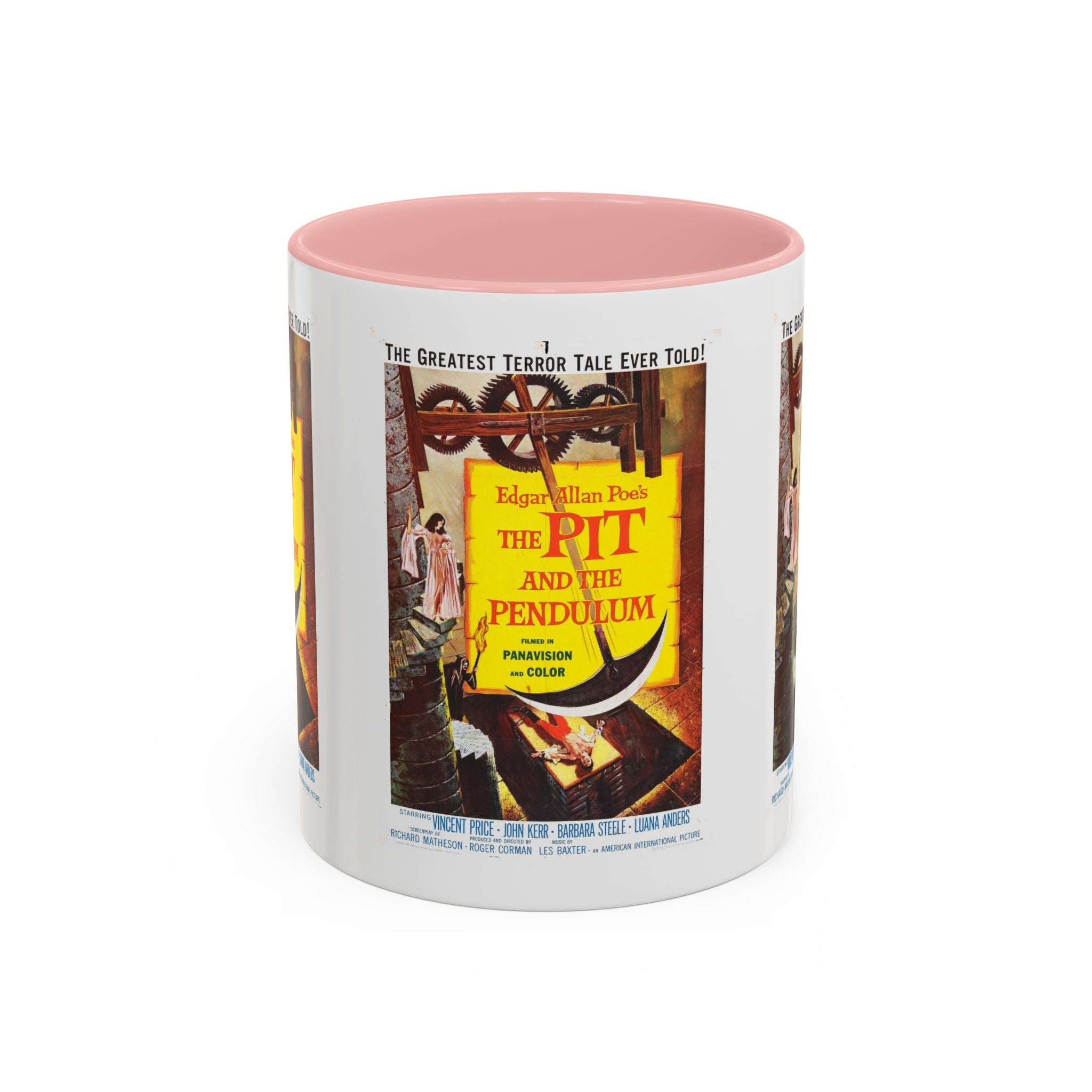Cult Classic Movie Poster Art Accent Coffee Mug (11, 15oz) - Pit And The Pendulum 1961 - POPvault