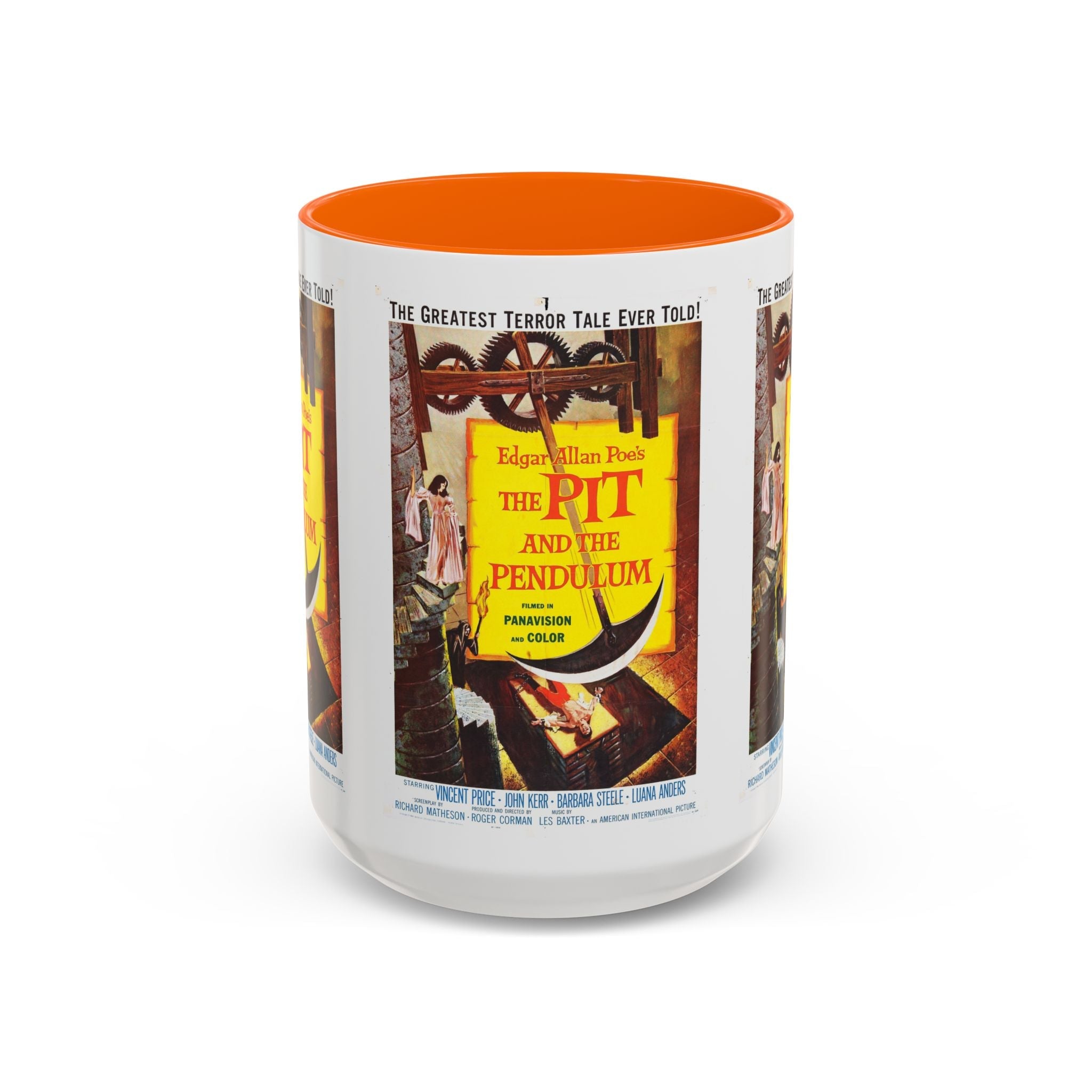 Cult Classic Movie Poster Art Accent Coffee Mug (11, 15oz) - Pit And The Pendulum 1961 - POPvault
