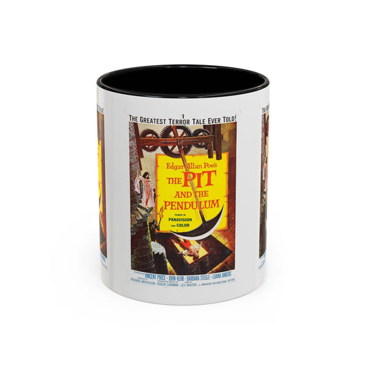 Cult Classic Movie Poster Art Accent Coffee Mug (11, 15oz) - Pit And The Pendulum 1961 - Mug