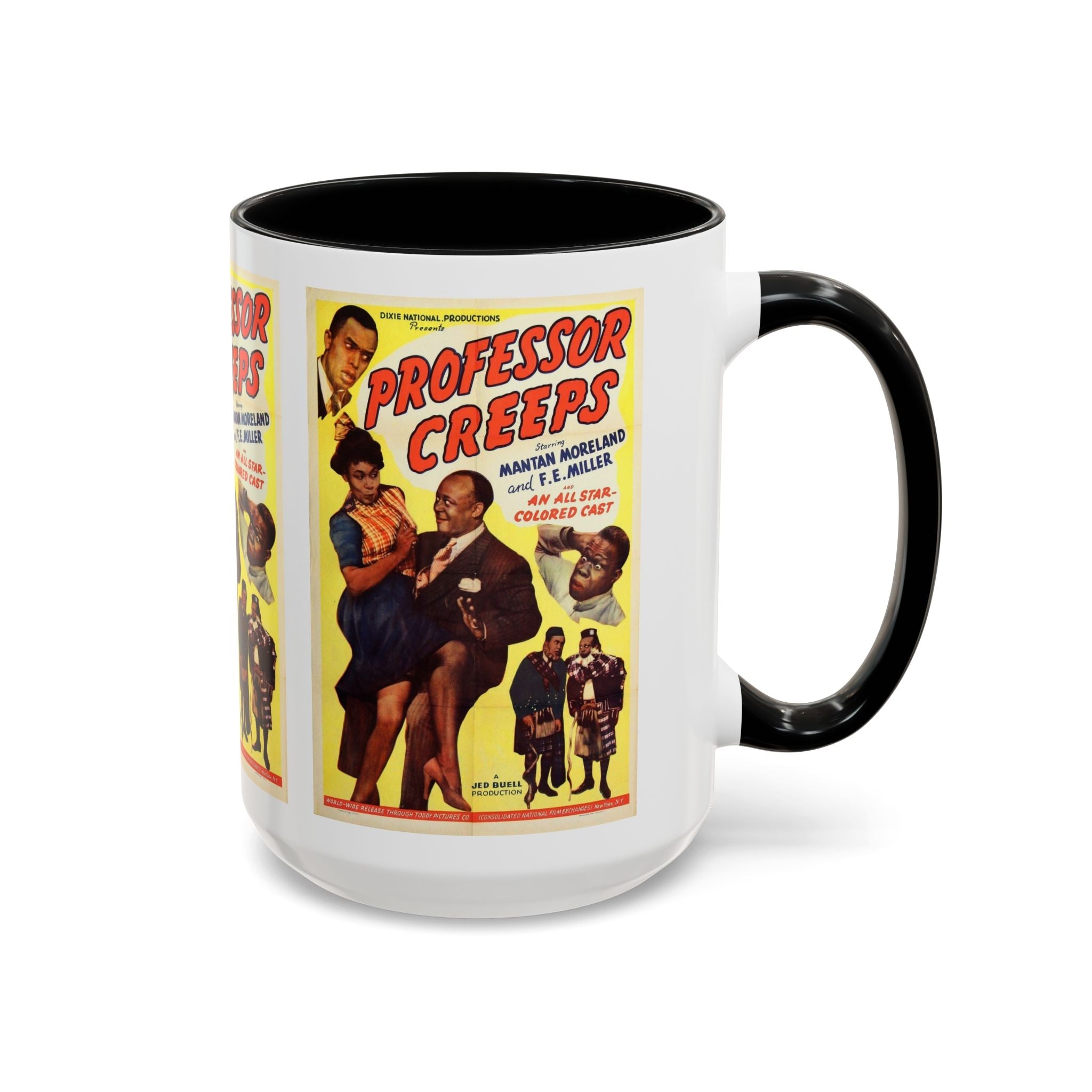Cult Classic Movie Poster Art Accent Coffee Mug (11, 15oz) - Professor Creeps 1942 - POPvault