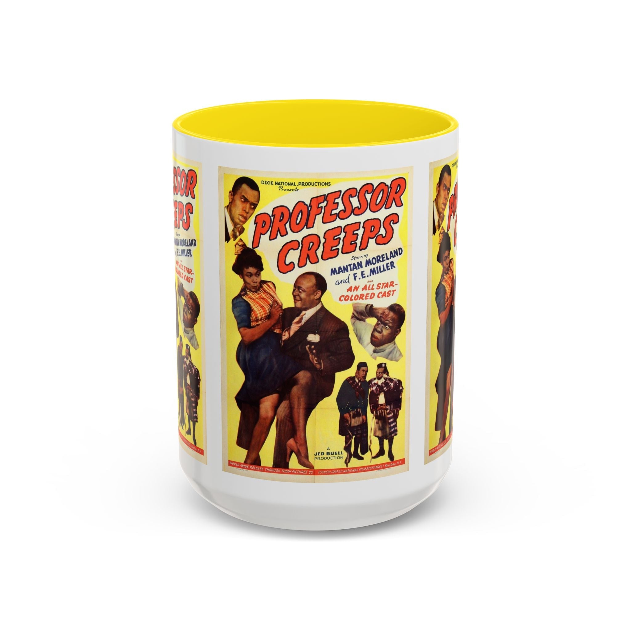 Cult Classic Movie Poster Art Accent Coffee Mug (11, 15oz) - Professor Creeps 1942 - POPvault