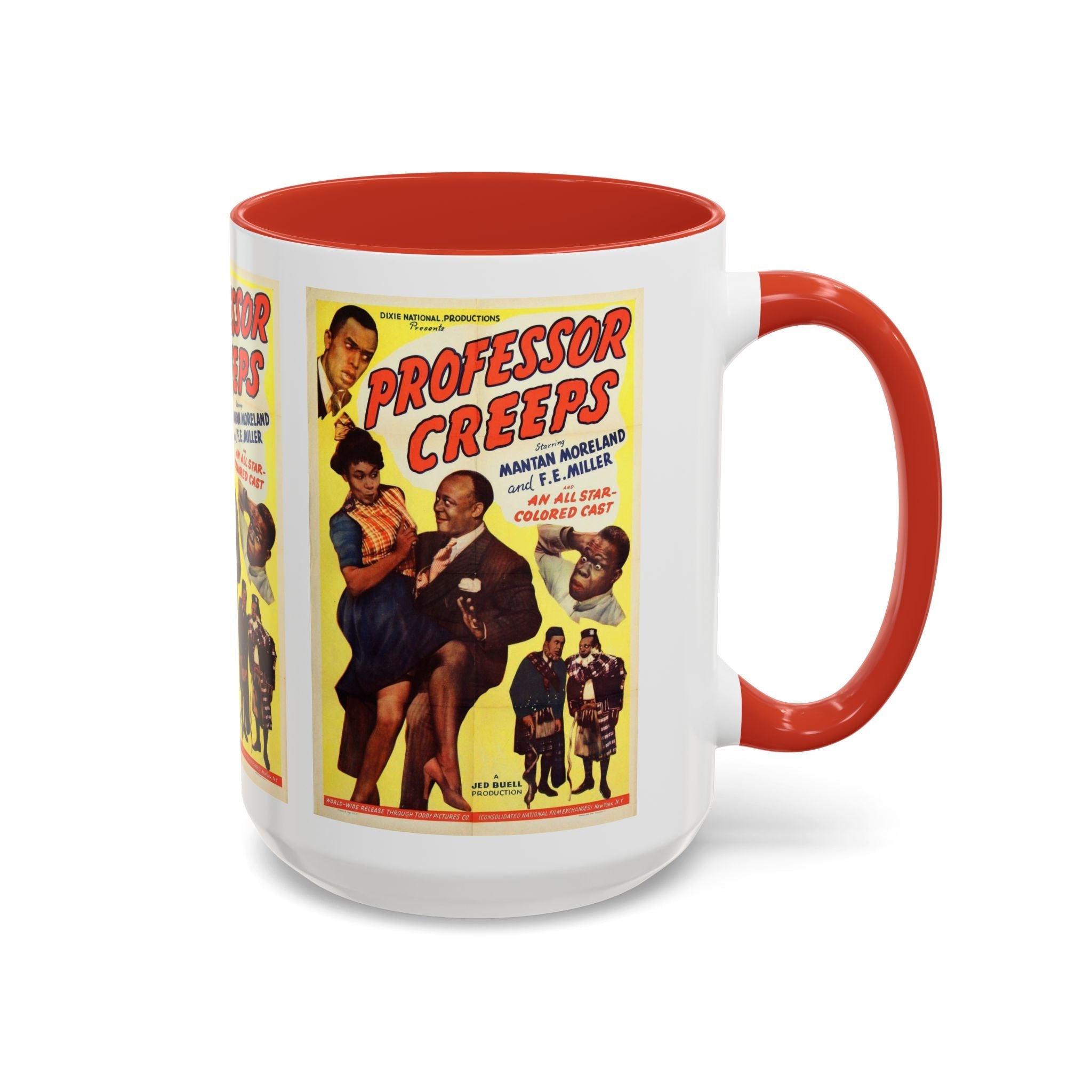 Cult Classic Movie Poster Art Accent Coffee Mug (11, 15oz) - Professor Creeps 1942 - POPvault