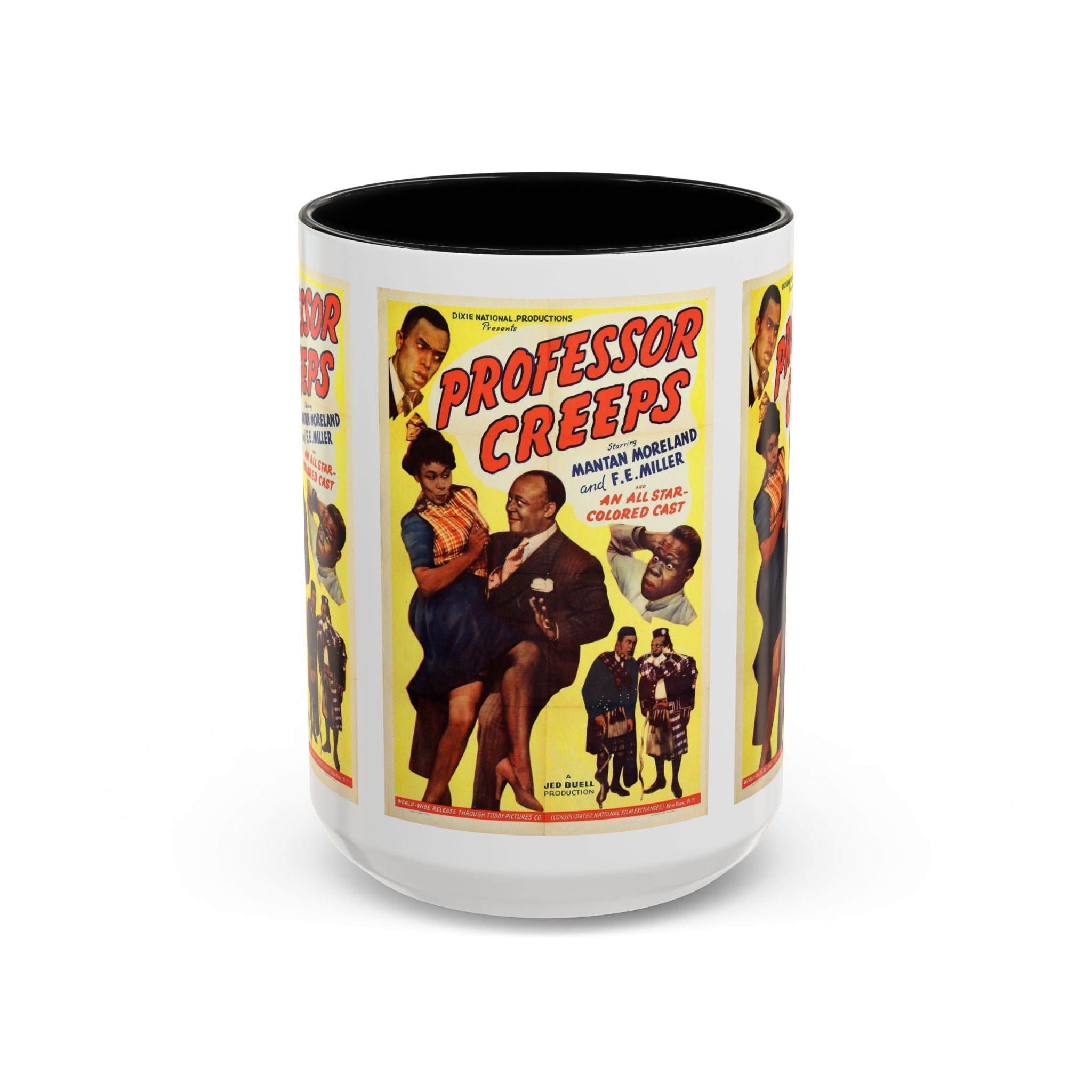 Cult Classic Movie Poster Art Accent Coffee Mug (11, 15oz) - Professor Creeps 1942 - POPvault