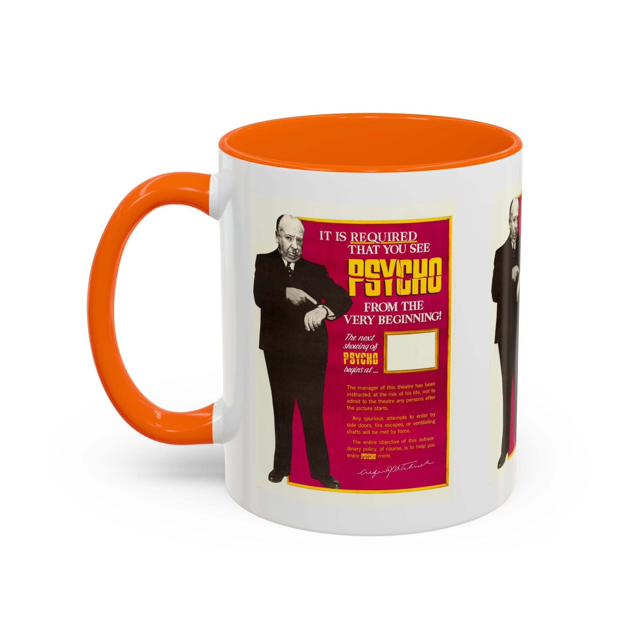 Cult Classic Movie Poster Art Accent Coffee Mug (11, 15oz) - Psycho 1960 - POPvault