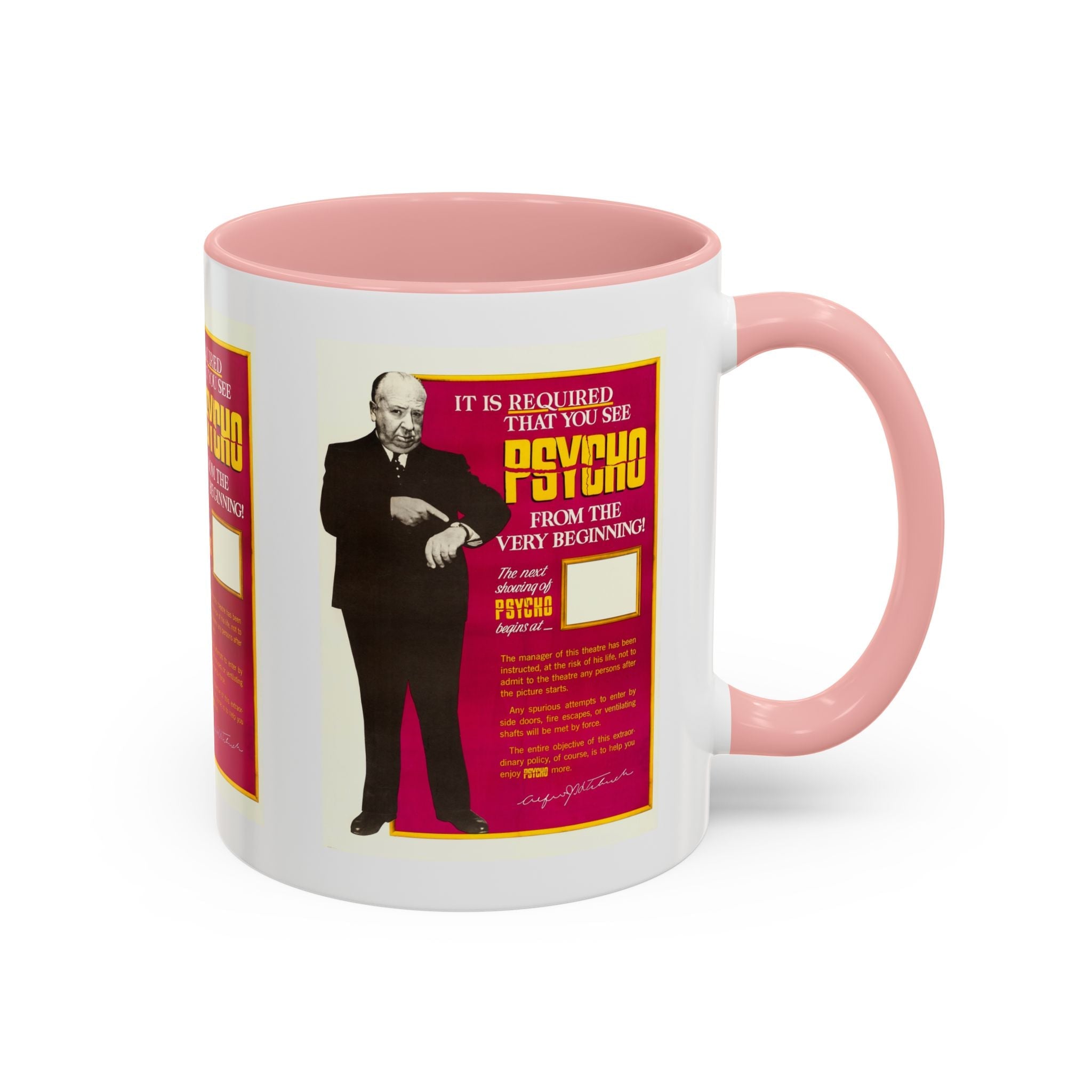 Cult Classic Movie Poster Art Accent Coffee Mug (11, 15oz) - Psycho 1960 - POPvault