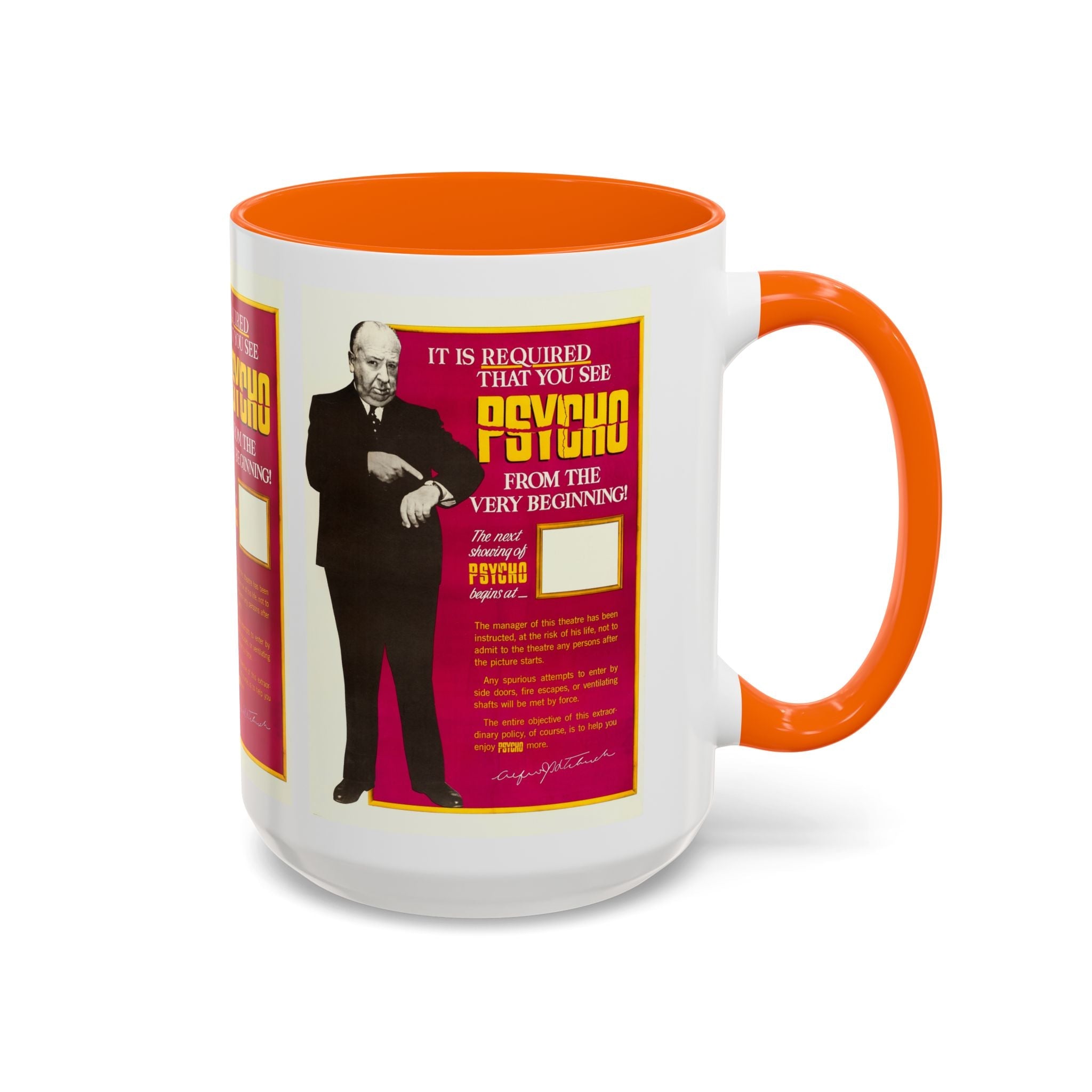 Cult Classic Movie Poster Art Accent Coffee Mug (11, 15oz) - Psycho 1960 - POPvault
