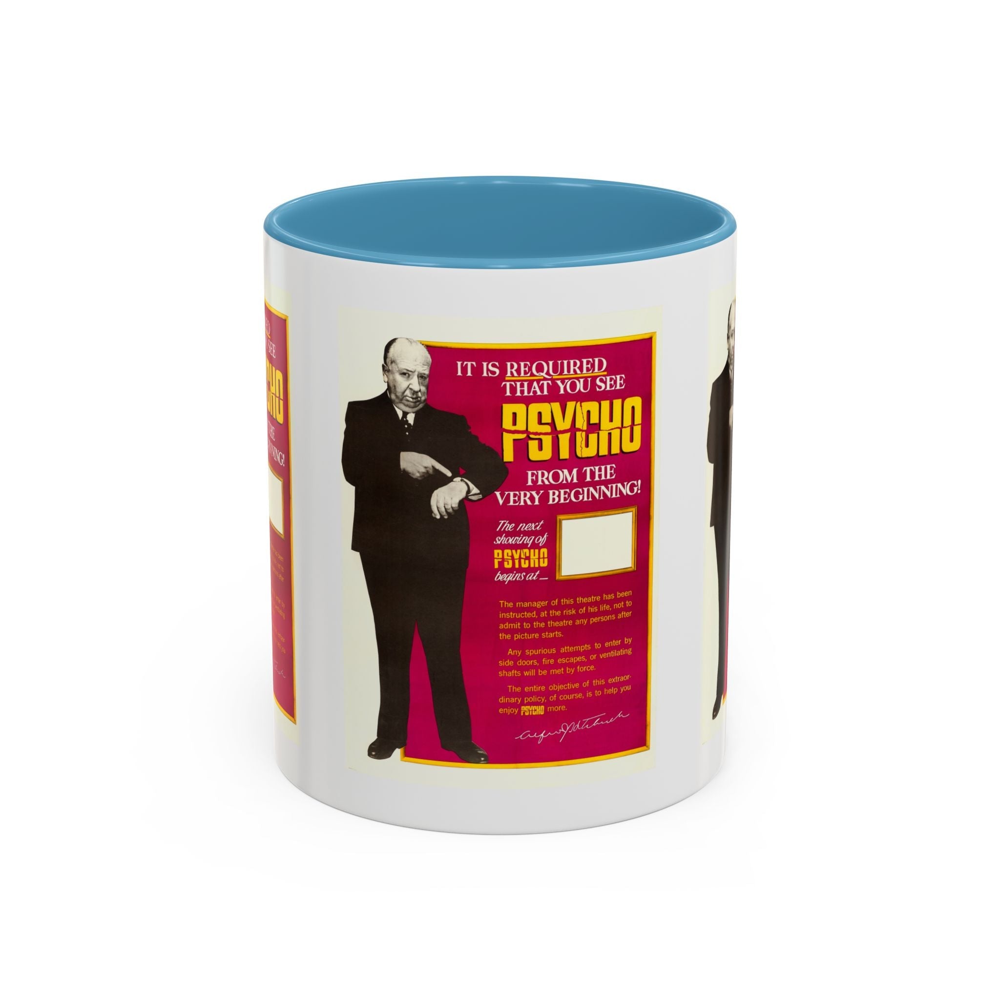 Cult Classic Movie Poster Art Accent Coffee Mug (11, 15oz) - Psycho 1960 - POPvault