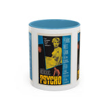 Cult Classic Movie Poster Art Accent Coffee Mug (11, 15oz) - Psycho Halftone Version 1960 - POPvault