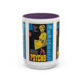 Cult Classic Movie Poster Art Accent Coffee Mug (11, 15oz) - Psycho Halftone Version 1960 - POPvault