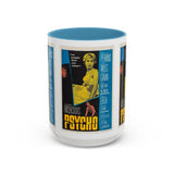 Cult Classic Movie Poster Art Accent Coffee Mug (11, 15oz) - Psycho Halftone Version 1960 - POPvault