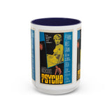 Cult Classic Movie Poster Art Accent Coffee Mug (11, 15oz) - Psycho Halftone Version 1960 - POPvault
