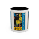 Cult Classic Movie Poster Art Accent Coffee Mug (11, 15oz) - Psycho Halftone Version 1960 - POPvault