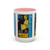 Cult Classic Movie Poster Art Accent Coffee Mug (11, 15oz) - Psycho Halftone Version 1960 - POPvault