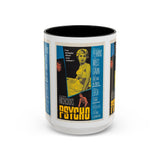 Cult Classic Movie Poster Art Accent Coffee Mug (11, 15oz) - Psycho Halftone Version 1960 - POPvault