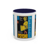 Cult Classic Movie Poster Art Accent Coffee Mug (11, 15oz) - Psycho Halftone Version 1960 - POPvault