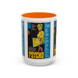 Cult Classic Movie Poster Art Accent Coffee Mug (11, 15oz) - Psycho Halftone Version 1960 - POPvault