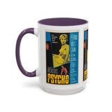 Cult Classic Movie Poster Art Accent Coffee Mug (11, 15oz) - Psycho Halftone Version 1960 - POPvault