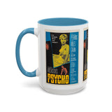 Cult Classic Movie Poster Art Accent Coffee Mug (11, 15oz) - Psycho Halftone Version 1960 - POPvault