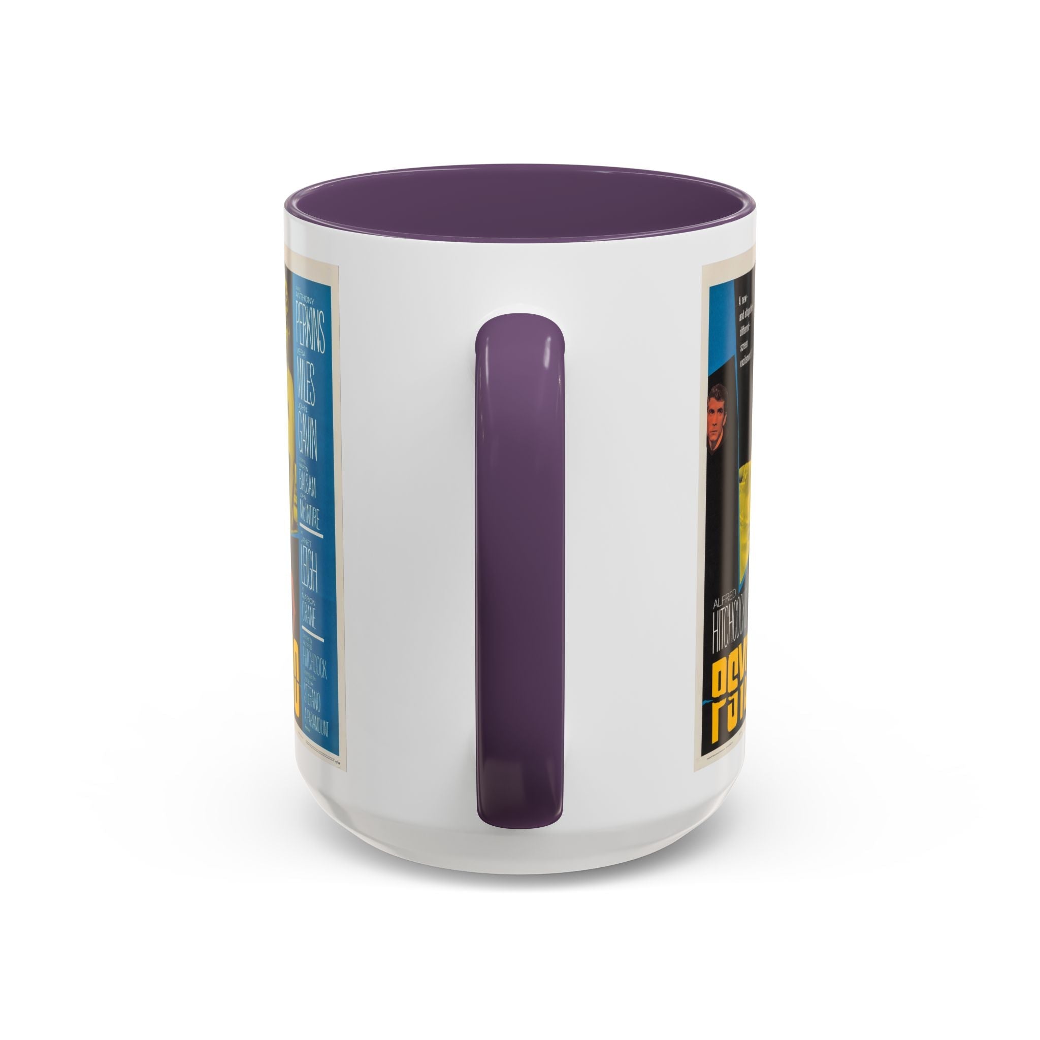Cult Classic Movie Poster Art Accent Coffee Mug (11, 15oz) - Psycho Halftone Version 1960 - POPvault