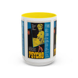 Cult Classic Movie Poster Art Accent Coffee Mug (11, 15oz) - Psycho Halftone Version 1960 - POPvault