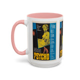 Cult Classic Movie Poster Art Accent Coffee Mug (11, 15oz) - Psycho Halftone Version 1960 - POPvault
