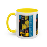 Cult Classic Movie Poster Art Accent Coffee Mug (11, 15oz) - Psycho Halftone Version 1960 - POPvault