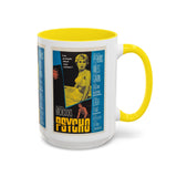 Cult Classic Movie Poster Art Accent Coffee Mug (11, 15oz) - Psycho Halftone Version 1960 - POPvault