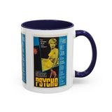 Cult Classic Movie Poster Art Accent Coffee Mug (11, 15oz) - Psycho Halftone Version 1960 - POPvault