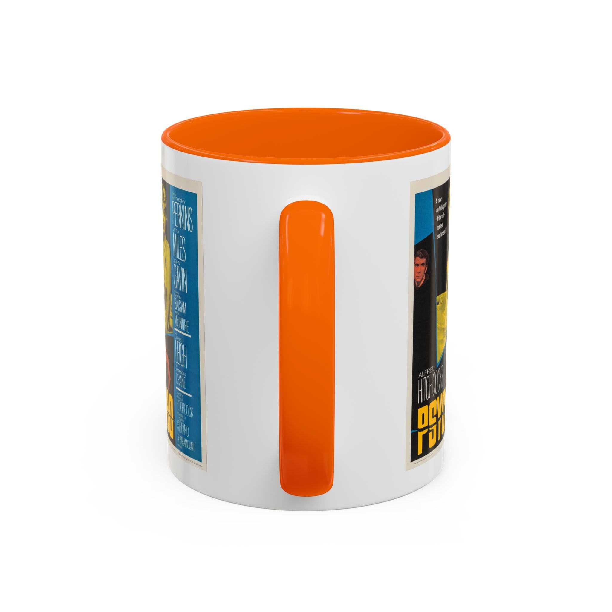 Cult Classic Movie Poster Art Accent Coffee Mug (11, 15oz) - Psycho Halftone Version 1960 - POPvault