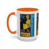 Cult Classic Movie Poster Art Accent Coffee Mug (11, 15oz) - Psycho Halftone Version 1960 - POPvault