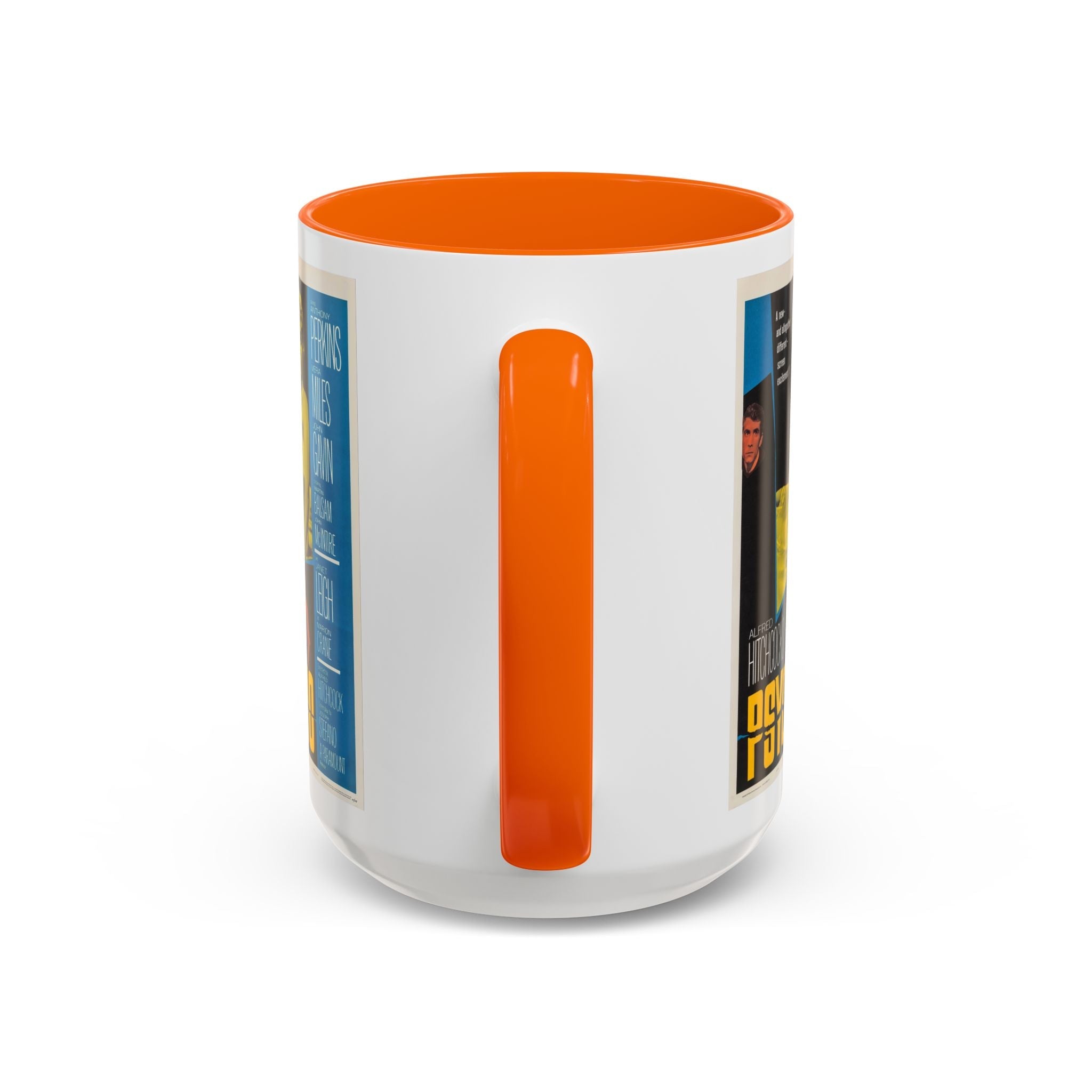 Cult Classic Movie Poster Art Accent Coffee Mug (11, 15oz) - Psycho Halftone Version 1960 - POPvault