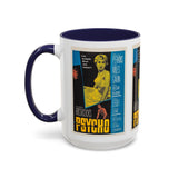 Cult Classic Movie Poster Art Accent Coffee Mug (11, 15oz) - Psycho Halftone Version 1960 - POPvault